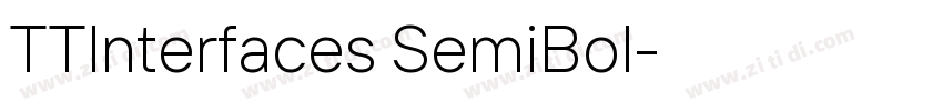 TTInterfaces SemiBol字体转换